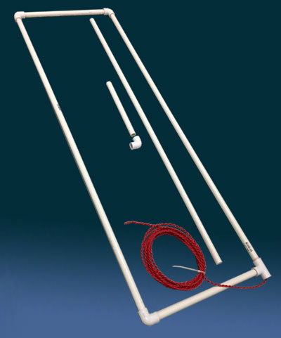 The Preformed Direct Burial PVC-Encased Loop measures 18 inches by 54 inches.